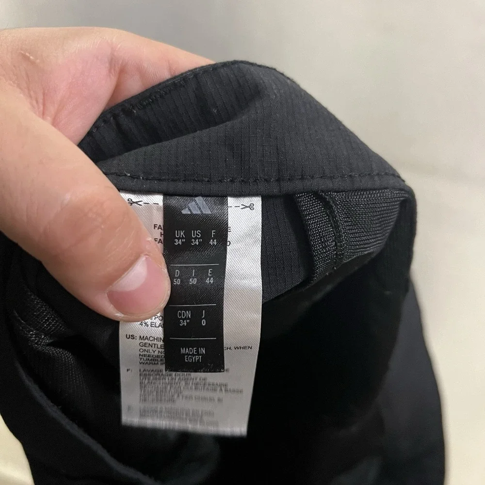Adidas Stretch Ripstop Golf Shorts Men's Size 34x9 Black ADVR0918